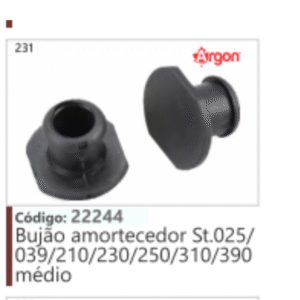 231 Código 22244 Bujão amortecedor Stihl 025/039/210/230/250/310/390 médio ARGON