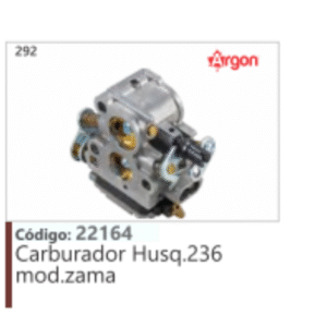 292 Código 22164 Carburador Husqvarna 236 mod.zama ARGON