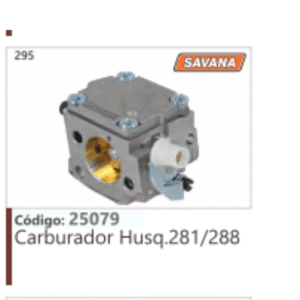 295 Código 25079 Carburador Husqvarna 281/288 SAVANA