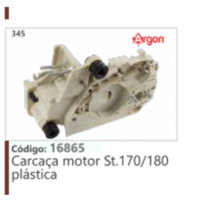 345 Código 16865 Carcaça motor Stihl 170/180 plástica ARGON