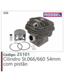 436 Código 25101 Cilindro Stihl 066/660 54mm com pistão ROSSEL