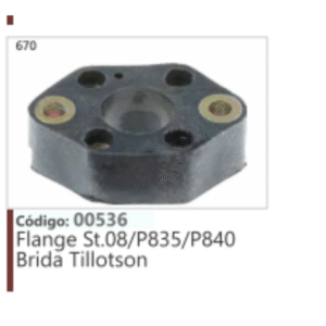 670 Código 00536 Flange Stihl 08/P835/P840 Brida Tillotson