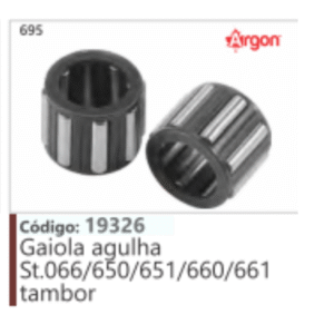 695 Código 19326 Gaiola agulha Stihl 066/650/651/660/661 tambor ARGON