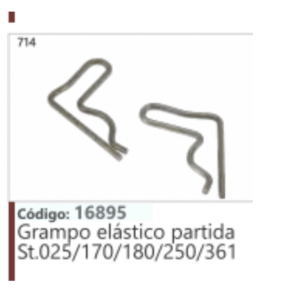 714 Código 16895 Grampo elástico partida Stihl 025/170/180/250/361