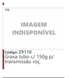 719 Código 29116 Graxa tubo c/ 150g p/transmissão roçadeira