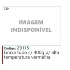 720 Código 29115 Graxa tubo c/ 400g p/alta temperatura vermelha
