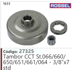 1633 Código 27325 Tambor CCT Stihl 066/660/ 650/651/661/064 -3/8"x7 ROSSEL