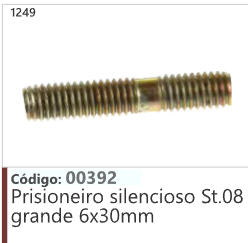 1249 Código 00392 Prisioneiro silencioso St.08 grande 6x30mm