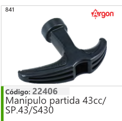 841 Código 22406 Manípulo partida 43cc/ SP.43/543 ARGON