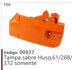 1705 Código 00837 Tampa sabre Husqvarna 61/268/ 372 somente
