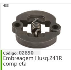 433 Código 02890 Embreagem Husqvarna 241R completa