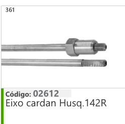 367 Código 02612 Eixo cardan Husqvarna 142R