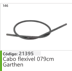 146 Código 21395 Cabo flexível 079cm Garthen