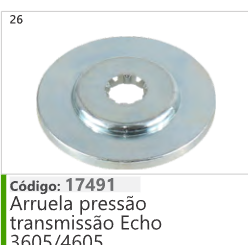 26 Código 17491 Arruela pressão transmissão Echo 3605/4605