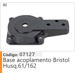 2 Código 07127 Base acoplamento Bristol Husqvarna 61/162