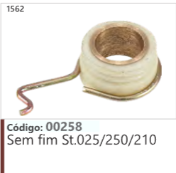 1562 Código 00258 Sem fim Stihl 025/250/210