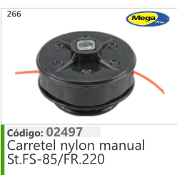 266 Código 02497 Carretel nylon manual Stihl FS-85/FR.220