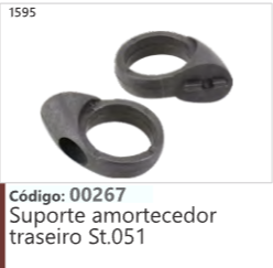 1595 Código 00267 Suporte amortecedor traseiro Stihl 051