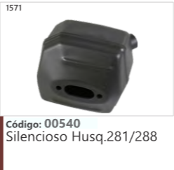 1571 Código 00540 Silencioso Husqvarna 281/288