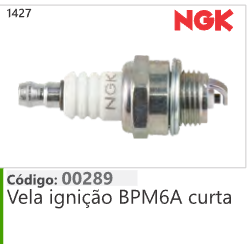 1427 Código 00289 Vela ignição BPM6A curta NGK