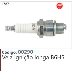 1787 Código 00290 Vela ignição longa B6HS