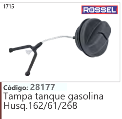 1715 Código 28177 Tampa (tanque gasolina Husqvarna 162/61/268 ROSSEL