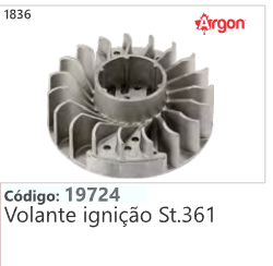 1836 Código 19724 Volante ignição Stihl 361 ARGON