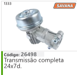 1333 Código 26498 Transmissão completa 24x7d. SAVANA