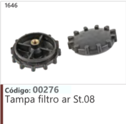 1646 Código 00276 Tampa filtro ar Stihl 08