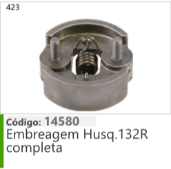 423 Código 14580 Embreagem Husqvarna 132R completa