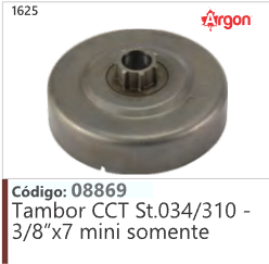 1625 Código 08869 Tambor CCT Stihl 034/310 - 3/8"x7 mini somente