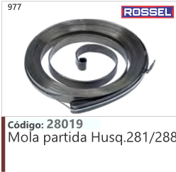 977 Código 28019 Mola partida Husqvarna 281/288 ROSSEL