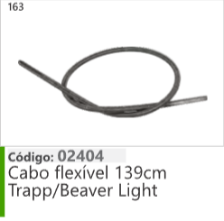 163 Código 02404 Cabo flexível 139cm Trapp/Beaver Light
