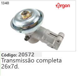 1340 Código 20572 Transmissao completa 26x7d. ARGON