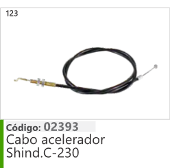 123 Código 02393 Cabo acelerador Shind.C-230