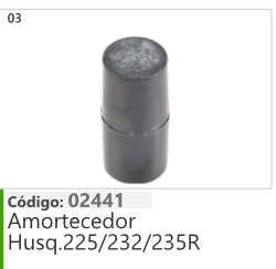 3 Código 02441 Amortecedor Husqvarna 225/232/235R