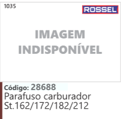 1035 Código 28688 Parafuso carburador Stihl 162/172/182/212 ROSSEL