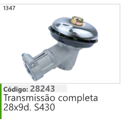 1347 Código 28243 Transmissão completa 28x9d. 5430