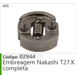 435 Código 02944 Embreagem Nakashi T27.K completa