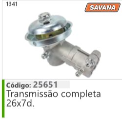 1341 Código 25651 Transmissão completa 26x7d. SAVANA
