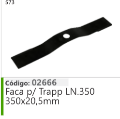 573 Código 02666 Faca p/ Trapp LN.350 330x00,5mm