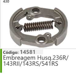 430 Código 14581 Embreagem Husqvarna 236R/ 143RII/T43RS/541RS