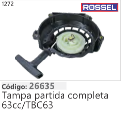 1272 Código 26635 Tampa partida completa 63cc/TBC63