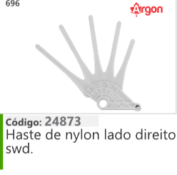 696 Código 24873 Haste de nylon lado direito swd. ARGON