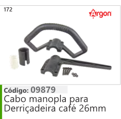 172 Código 09879 Cabo manopla pa Derriçadeira café 26mm ARGON