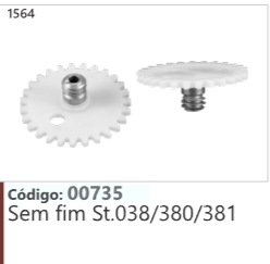 1564 Código 00735 Sem fim Stihl 038/380/381