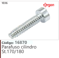 1036 Código 16870 Parafuso cilindro Stihl 170/180 ARGON