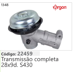 1348 Código 22459 Transmissão completa 28x9d. S430 ARGON