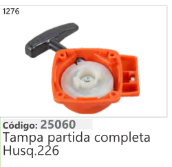 1276 Código 25060 Tampa partida completa Husqvarna 226