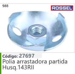 988 Código 27697 Polia arrastadora partida Husqvarna  ROSSEL